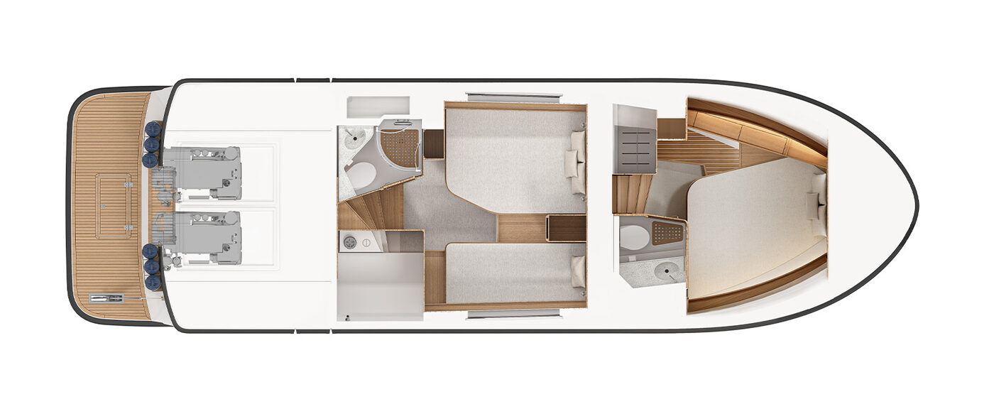 Lower Deck, Double berth
